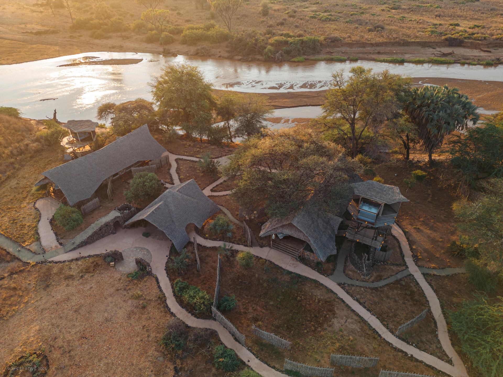Samburu Larsens - Aerial View of Lodge